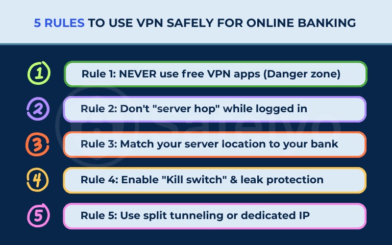 5 rules to use VPN safely for online banking