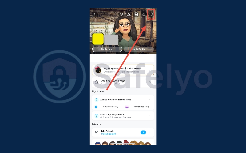 Access Snapchat Settings