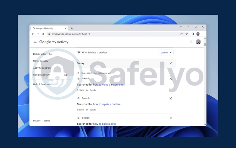 Access deleted history via Google My Activity Access deleted history via Google My Activity