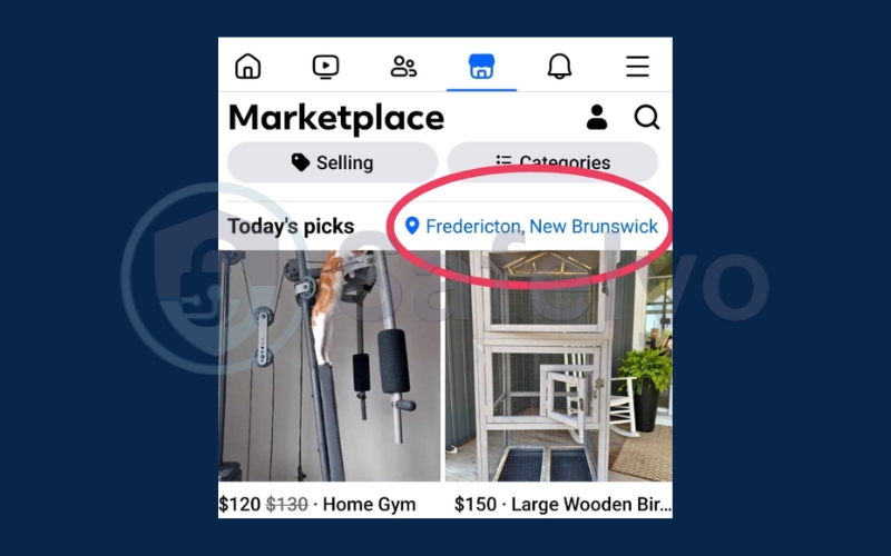 Change Marketplace location in the Facebook app 1