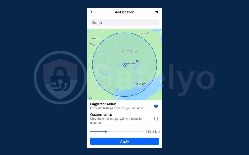 Change Marketplace location in the Facebook app 2