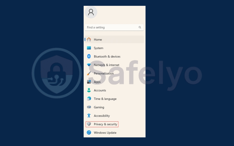 Go to Location setting in Privacy & Security Go to Location setting in Privacy & Security