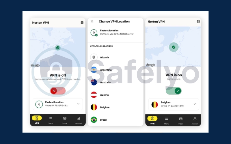 Change location with a VPN Change location awith a VPN