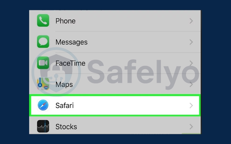 Choose Safari