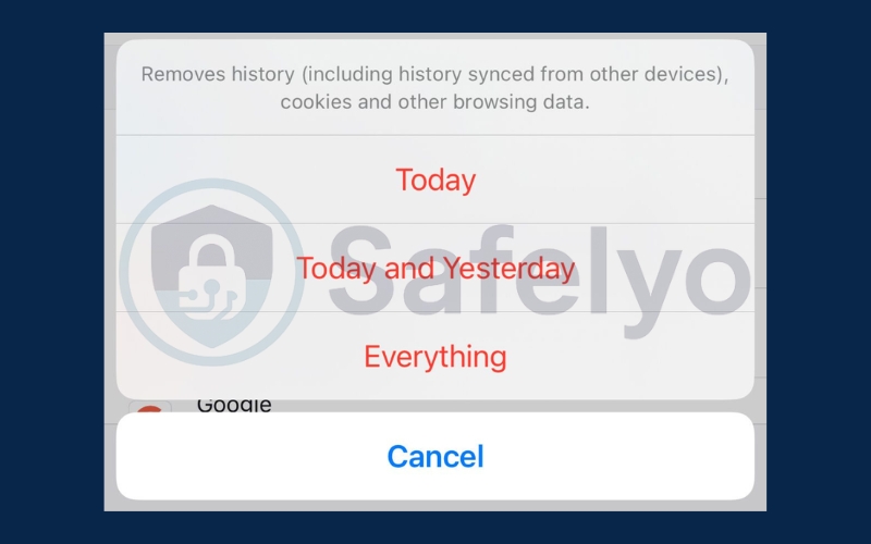 Clear history in Firefox on your iPhone 2