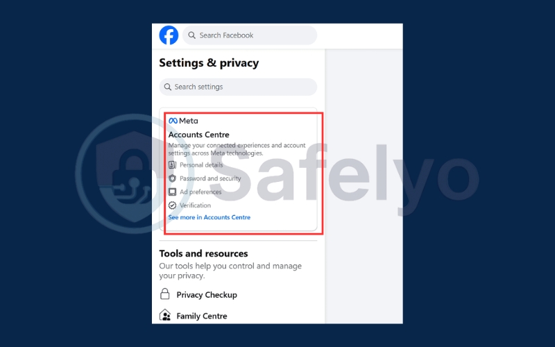 Click Accounts Center