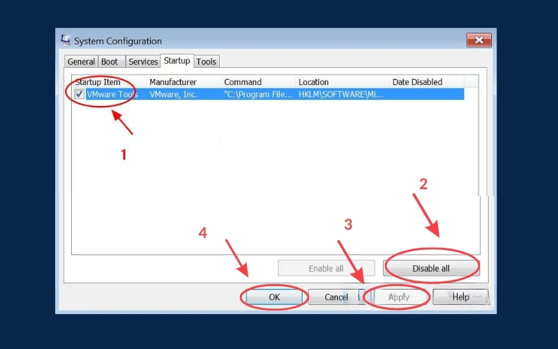 Click Apply and OK to save