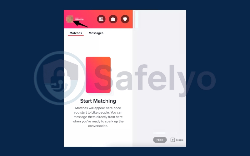Click My Profile and open the Settings section