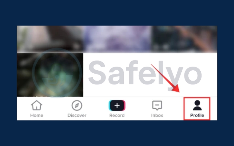 Click on your profile icon