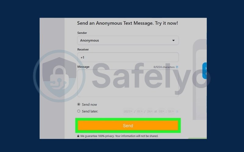 Click the Send button