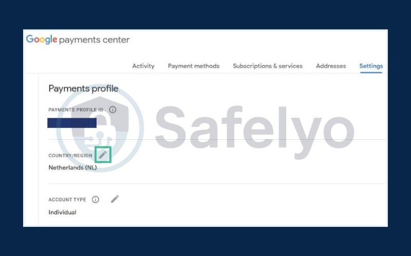 Click the pen icon next to Country_Region