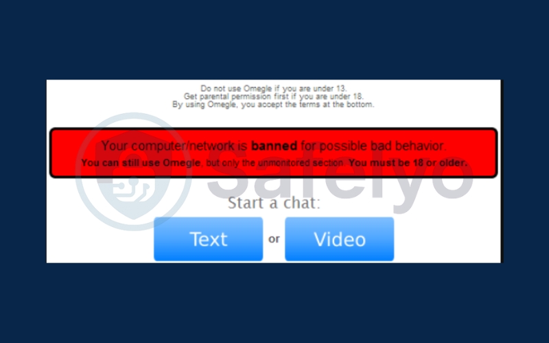 Contact Omegle support