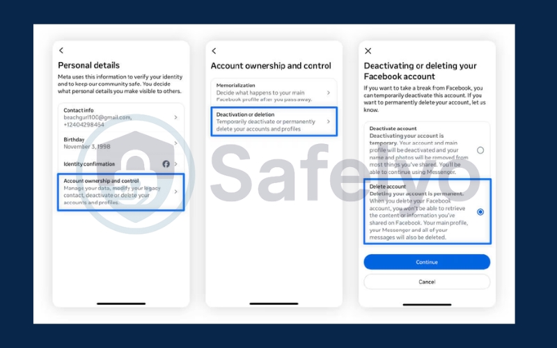 Delete your social media accounts