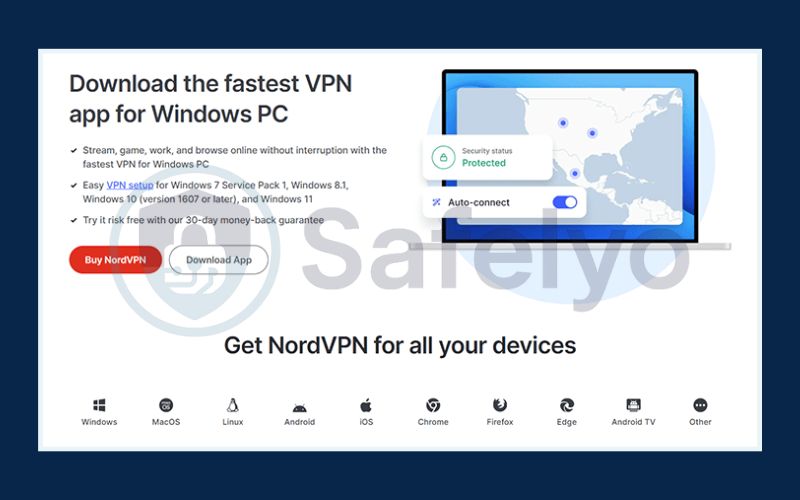 Download the VPN software on your device