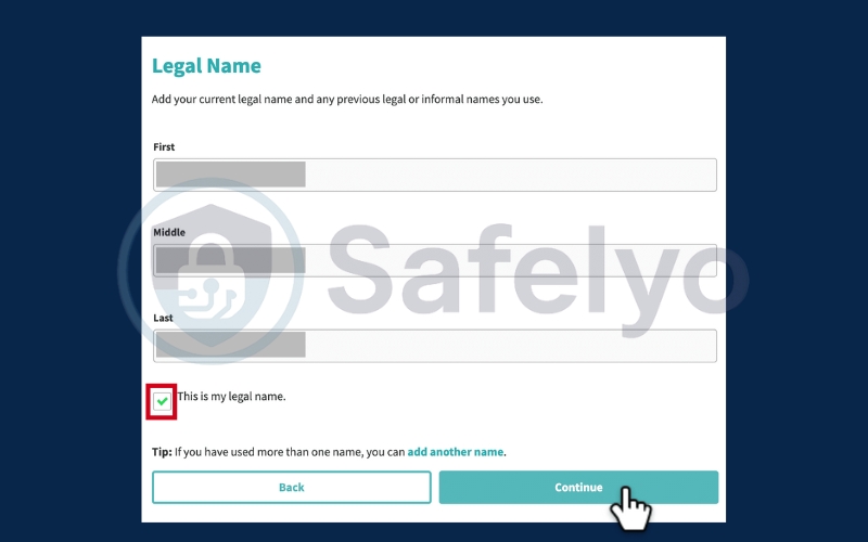 Enter your full name
