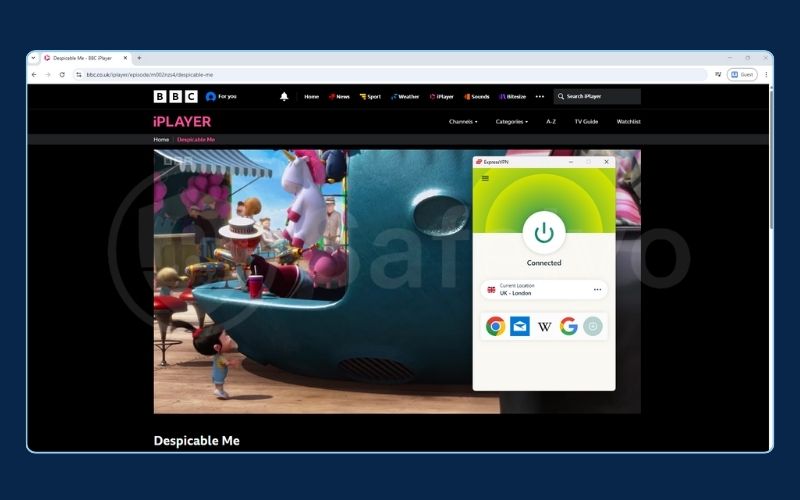 ExpressVPN - BBC iPlayer