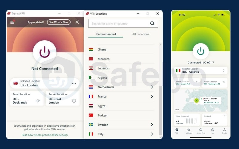 ExpressVPN - Interface