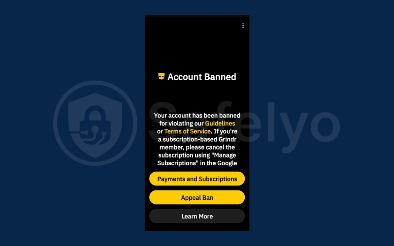 How to check if your Grindr account is banned
