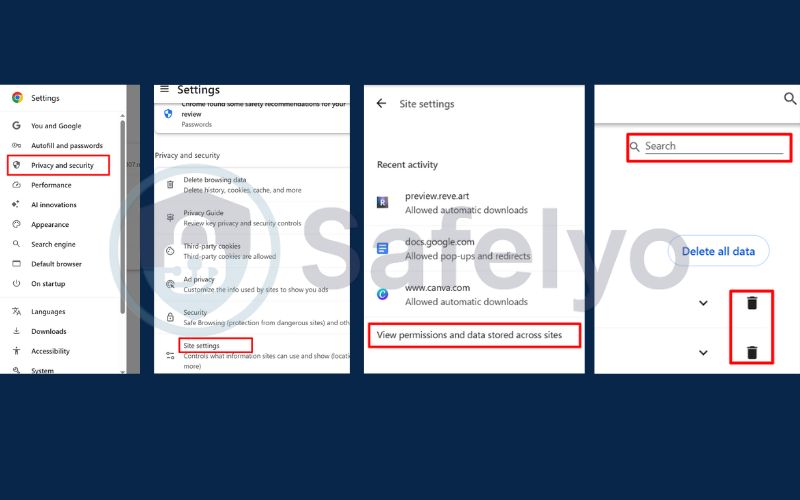 How to delete cookies for a single website from the settings menu How to delete cookies for a single website from the settings menu