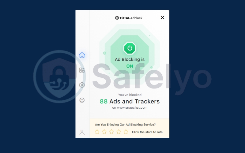 Install and turn on TOTAL Adblock