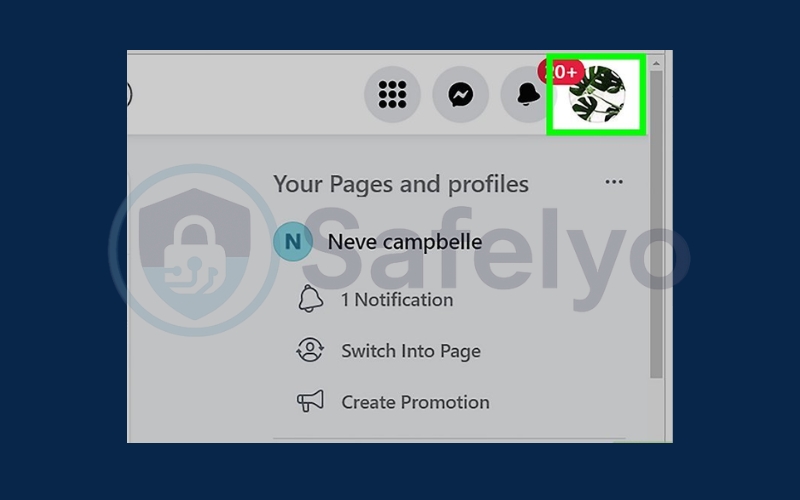 To open the menu, click your profile picture To open the menu, click your profile picture