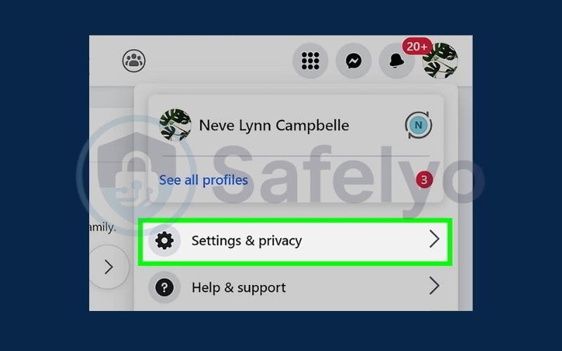 On menu, choose Settings & privacy. On menu, choose Settings & privacy.