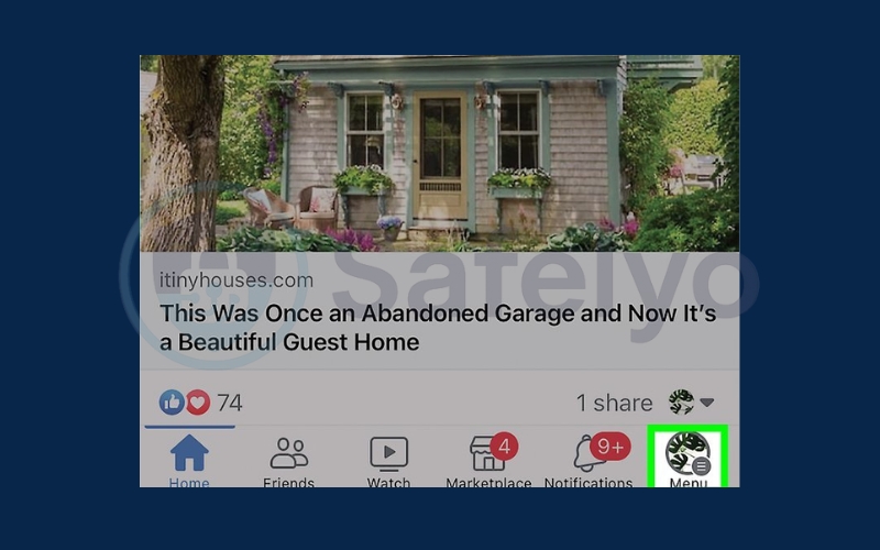 Tap the Menu icon Tap the Menu icon