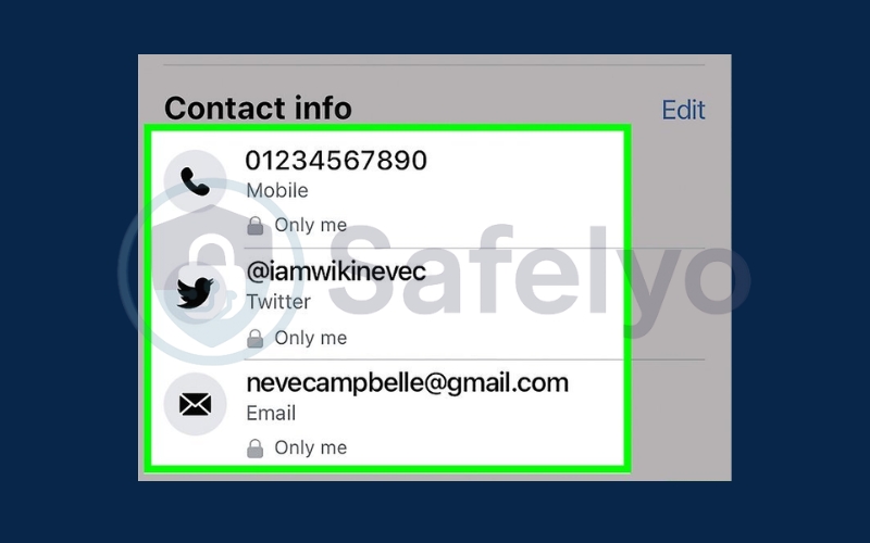 Adjust your profile visibility in Contact Info Adjust your profile visibility in Contact Info