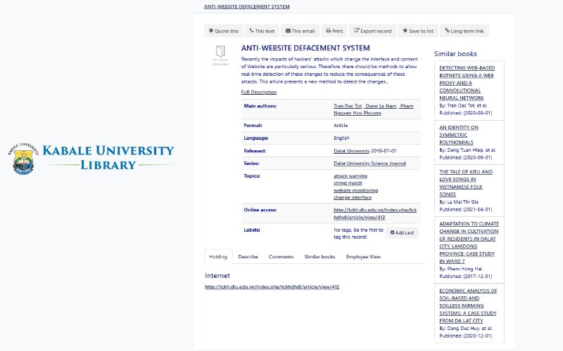 ANTI-WEBSITE DEFACEMENT SYSTEM