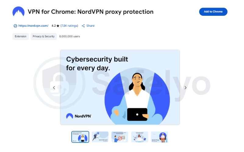 NordVPN Chrome extension