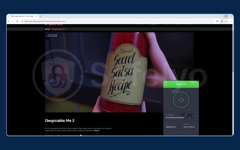 PIA VPN - BBC iPlayer