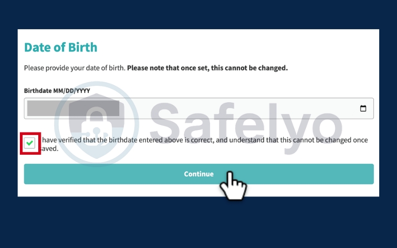 Provide your date of birth