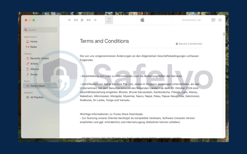 Review the Terms & Conditions and hit Agree