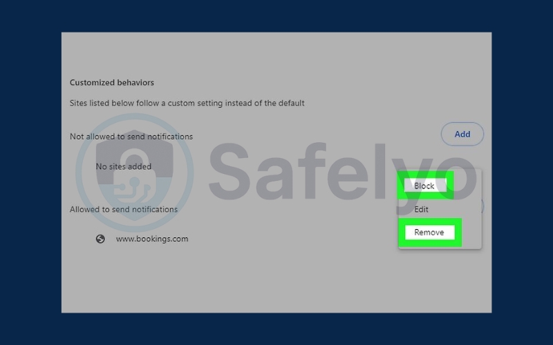 Revoke notification permission for any site that already has it (if needed)