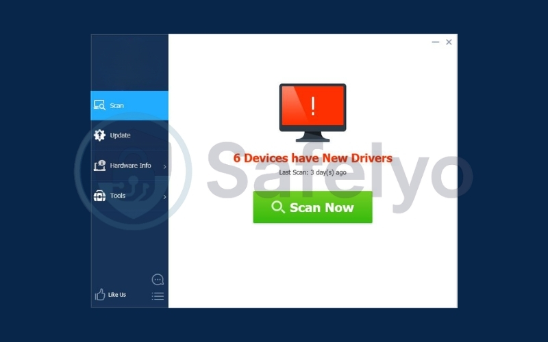 Run Driver Easy and click Scan Now