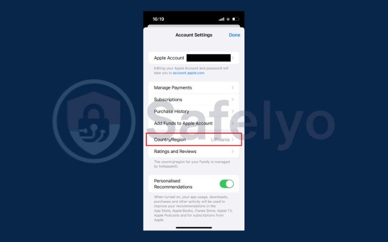 Select Country Region