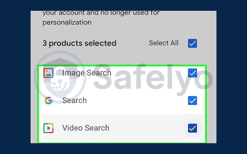 Select Google products