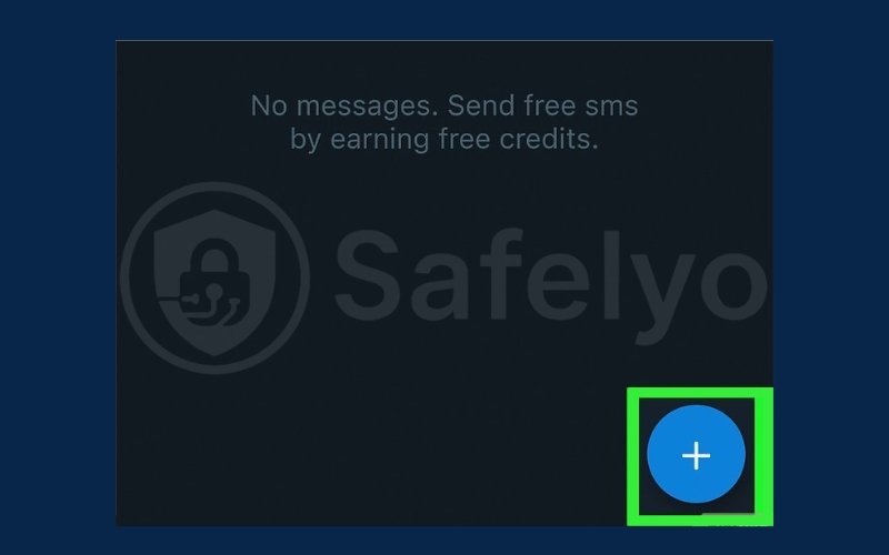Select the option to compose a text message