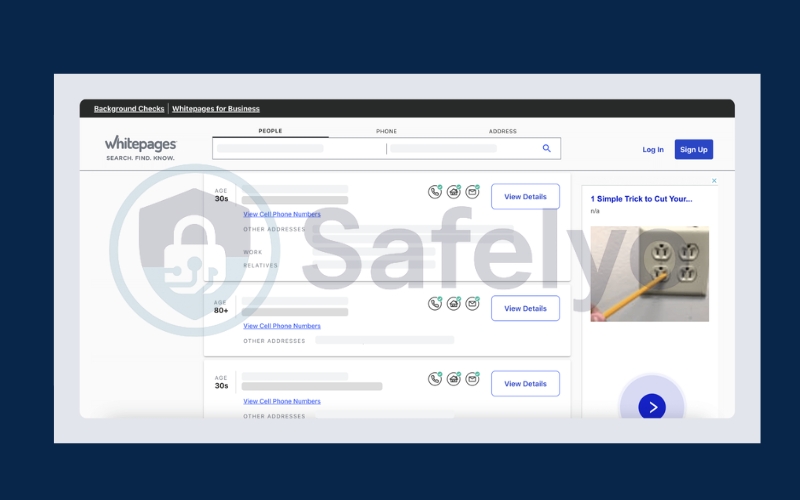 Select your profile and click view details