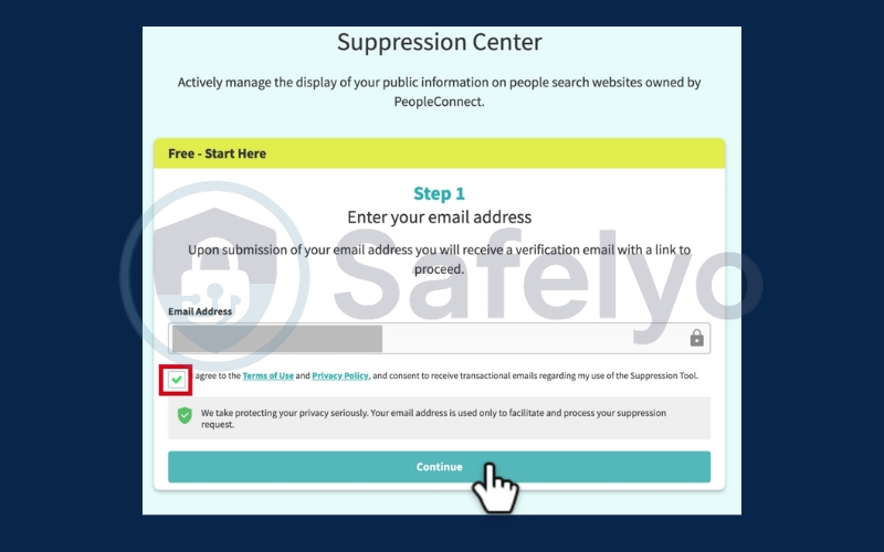 Submit your email address