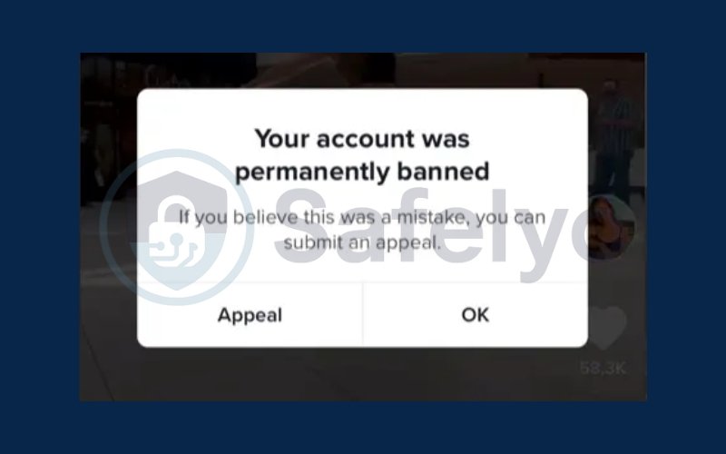 Tap Appeal to initiate the account recovery process