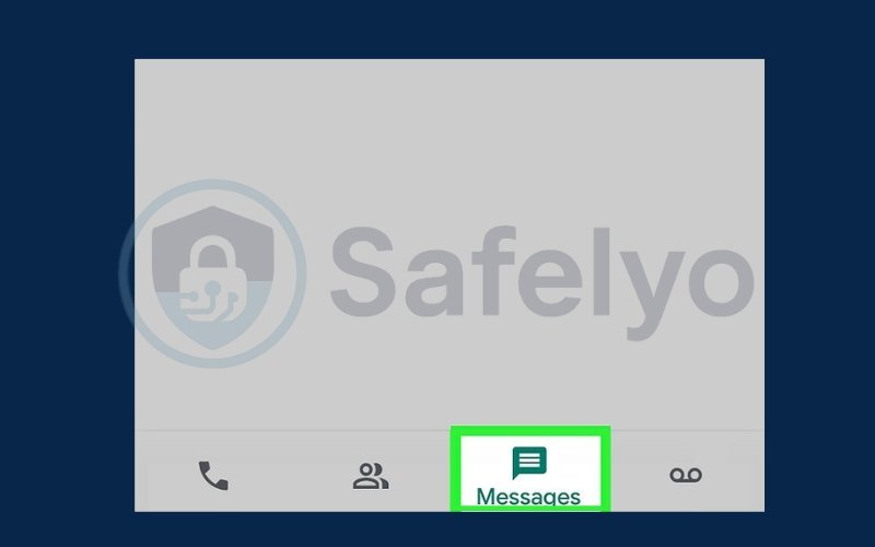Tap the Messages tab