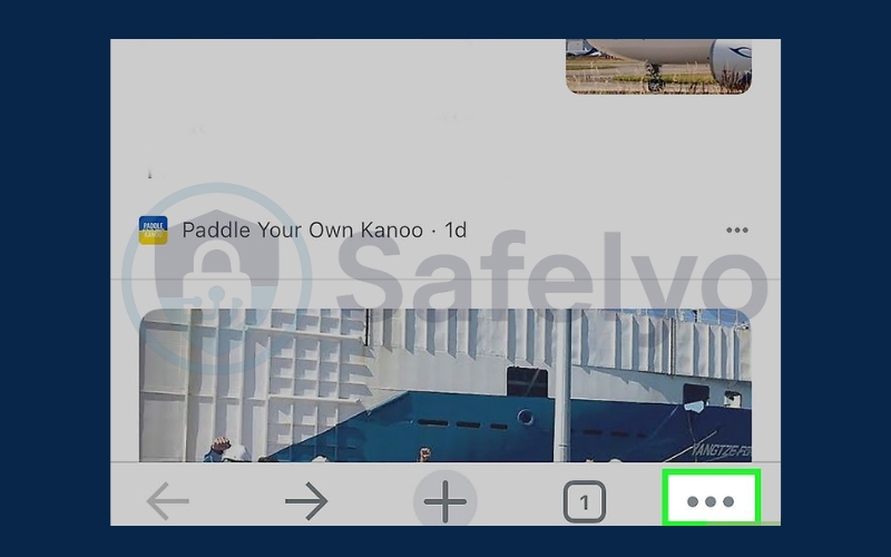 Tap the button with three horizontal dots
