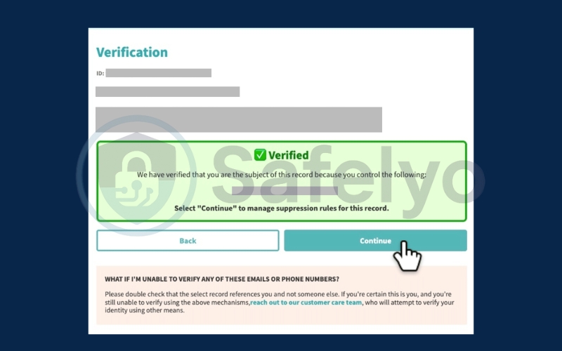 Verify your identity