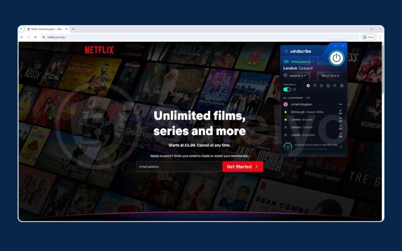 Windscribe - Netflix