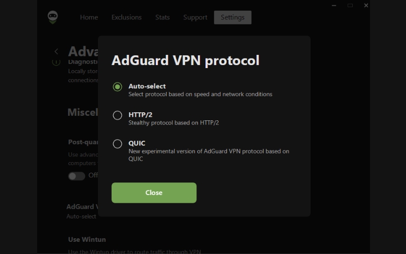 AdGuard VPN protocol