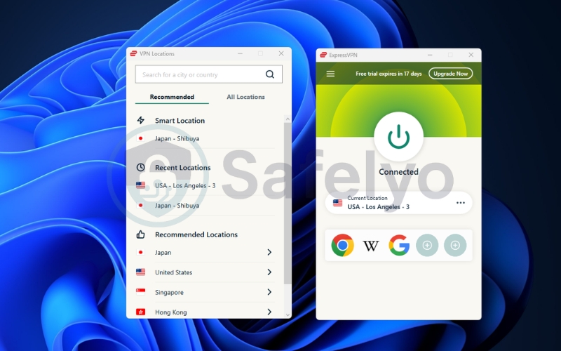 Allow VPN permissions and connect