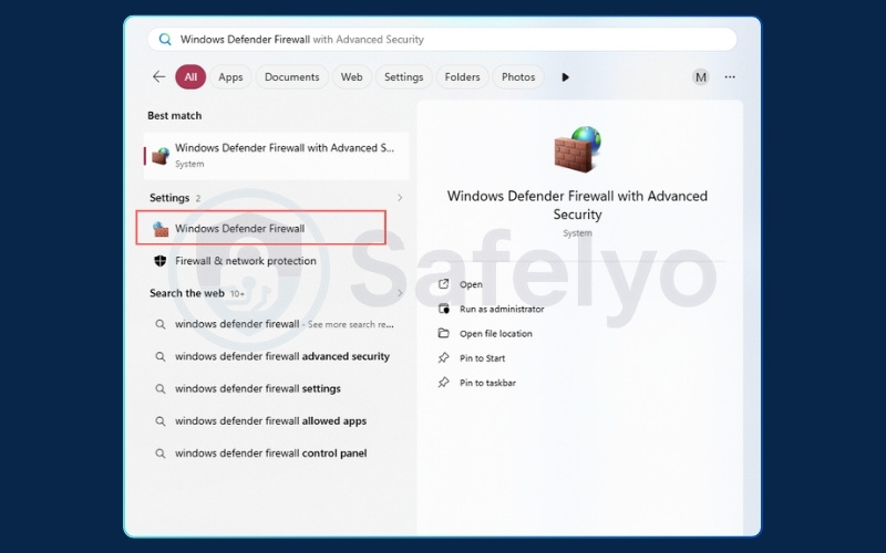 Allow VPN through your firewall - Windows