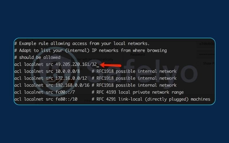 Allowing clients and securing the proxy