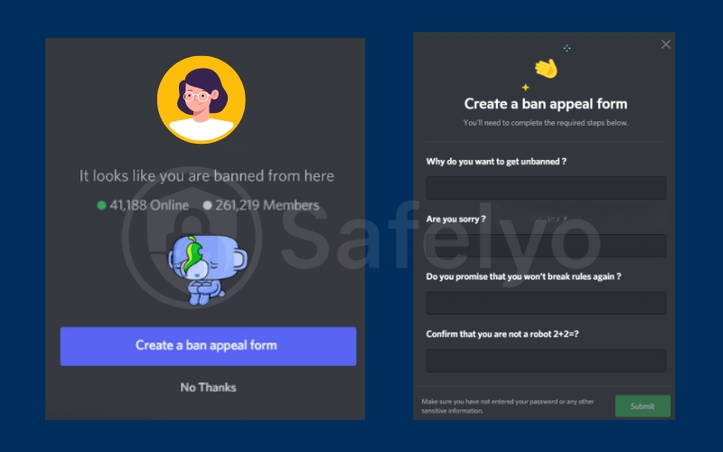 How to get unbanned from a Discord server